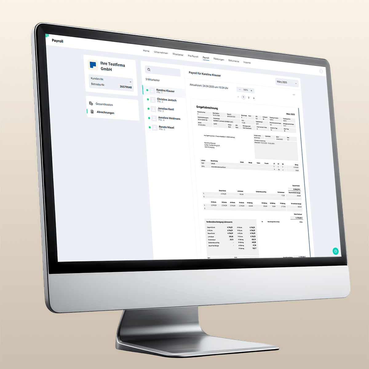 Paychex Europe Payroll - Payroll - Lohnsoftware Dokumente