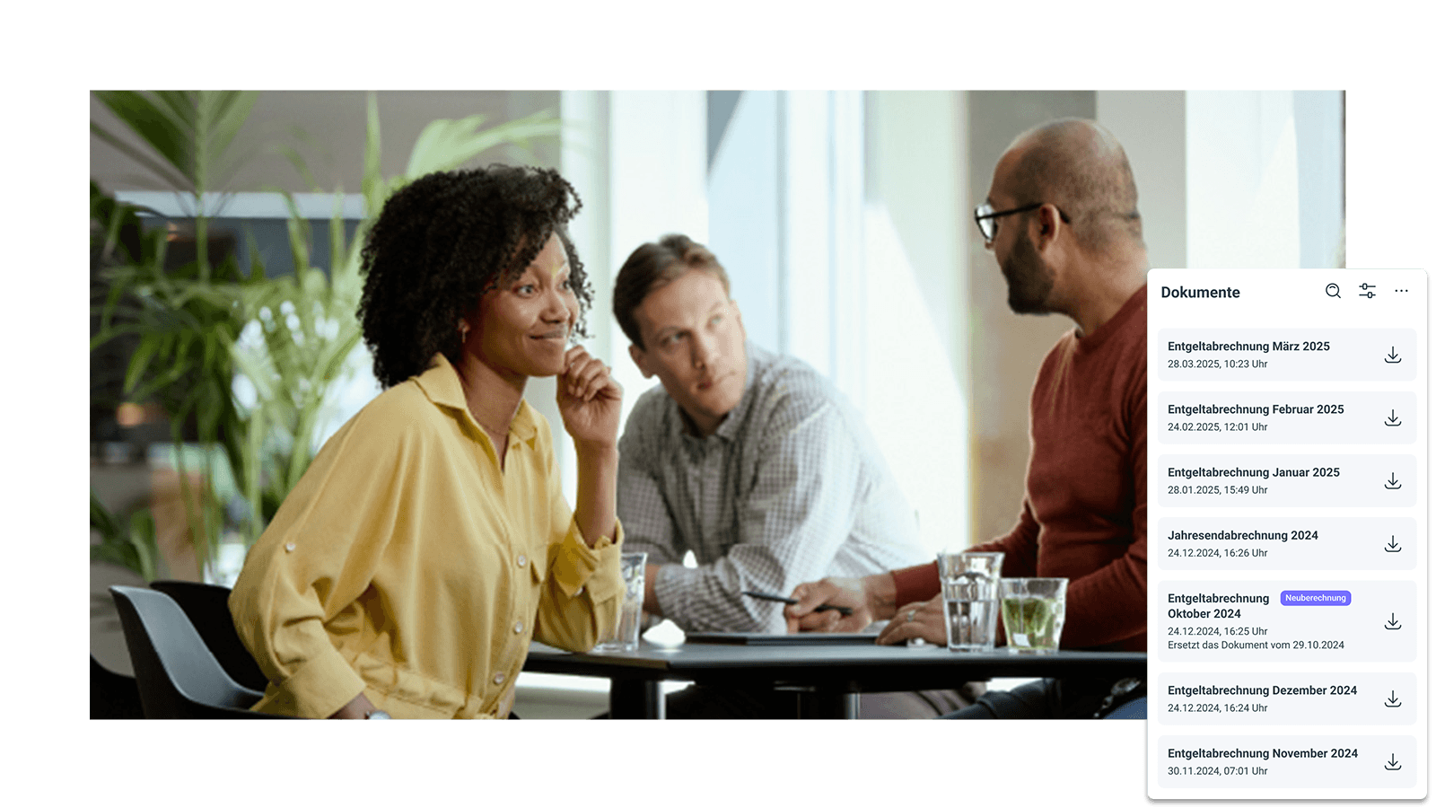 Paychex Europe Payroll - UI Mitarbeiter Dokumente Download