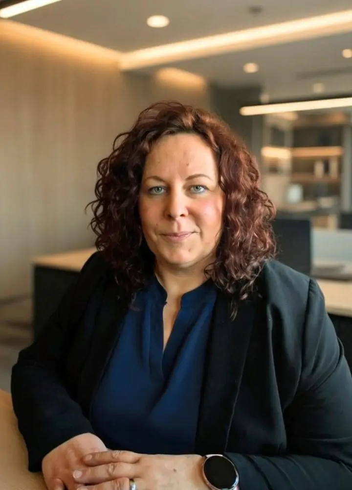 woman in a modern office