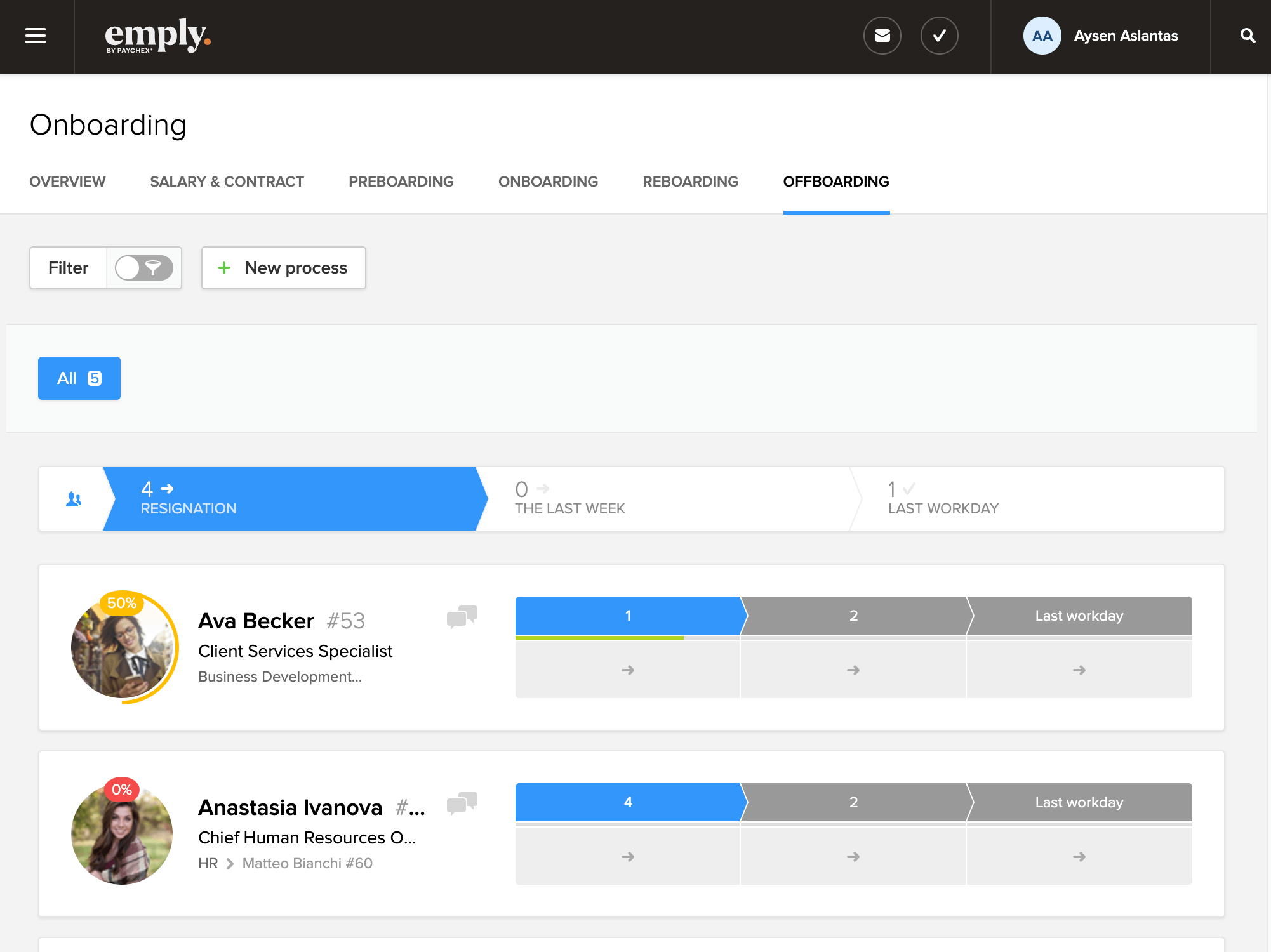 offboarding module emply people software