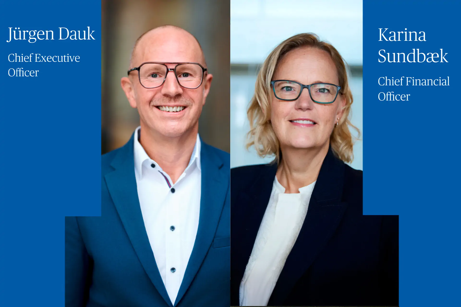 New CEO and CFO
